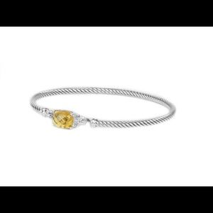 David Yurman petite Wheaton bracelet in Citrine.